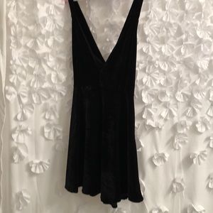 For Love and Lemons black Pirouette velvet dress